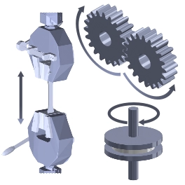 icon depicting various mechanical testing procedures