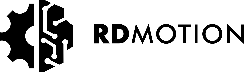 RD Motion logo - black color
